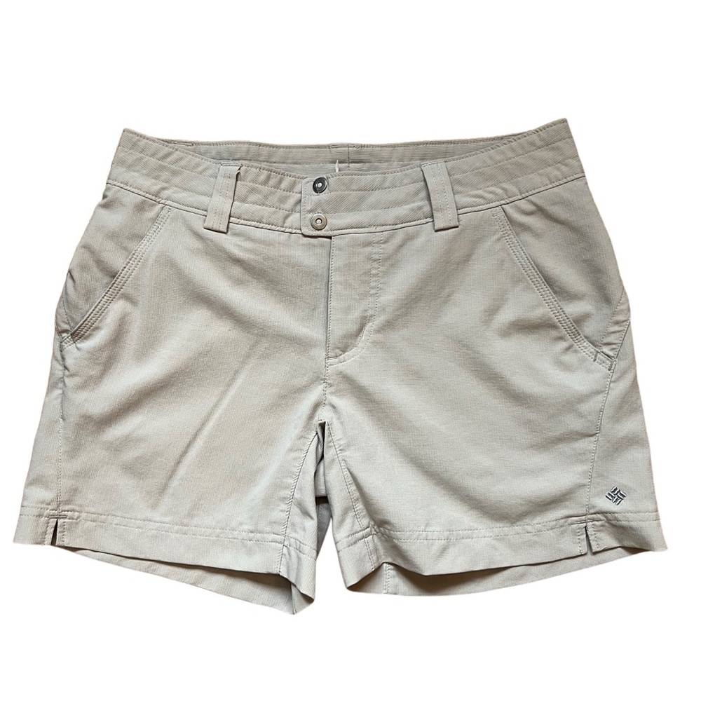 Columbia Omni Shade Tan Shorts Lightweight Casual Activewear Shorts Womens 4